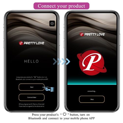 PRETTY LOVE - LEVIATHAN VIBRADOR CONTROLADO POR APP MORADO