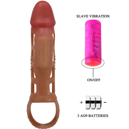 PRETTY LOVE - PRESTON FUNDA PARA PENE CON VIBRACIÓN DE 18 CM