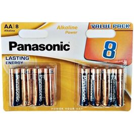 PANASONIC - BRONZE PILA ALCALINA AA LR6 BLISTER*8