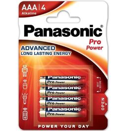 PANASONIC - PRO POWER PILA ALCALINA AAA LR03 BLISTER*4