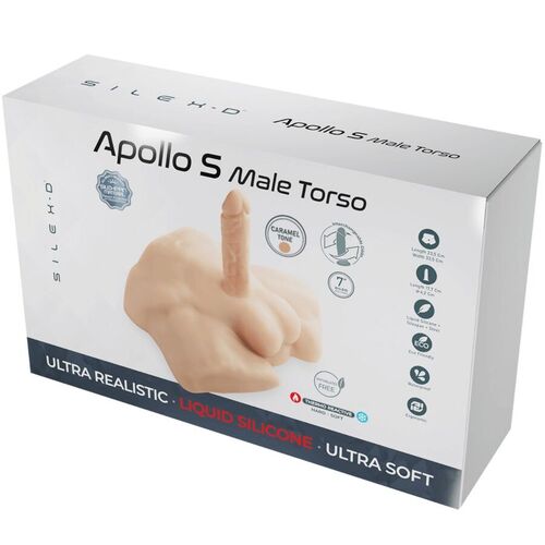 SILEXD - APOLLO S TORSO BAJO REALÍSTICO MASCULINO CARAMELO