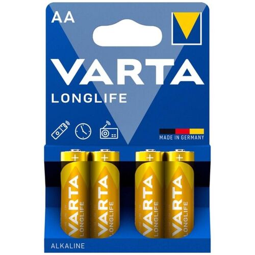 VARTA - LONGLIFE PILA ALCALINA AA LR6 BLISTER*4