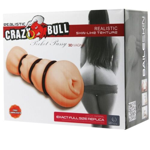 CRAZY BULL - VAGINA MASTURBADOR CON ANILLOS