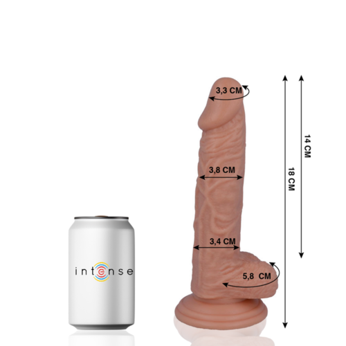 MR INTENSE - 11 PENE REALISTICO 18 CM -O- 3.8 CM