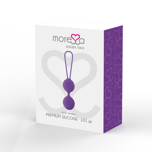 MORESSA - OSIAN TWO ENTRENAMIENTO SUELO PELVICO 101gr PREMIUM SILICONA LILA