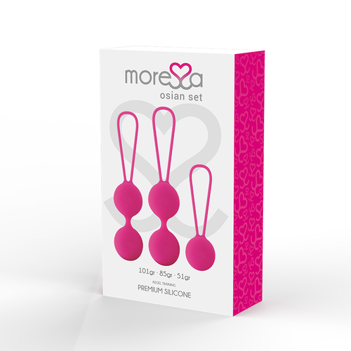 MORESSA - OSIAN SET PREMIUM SILICONA ROSA (Osian One - 51 g | Osian Two - 101 g | Osian Three 85 g)