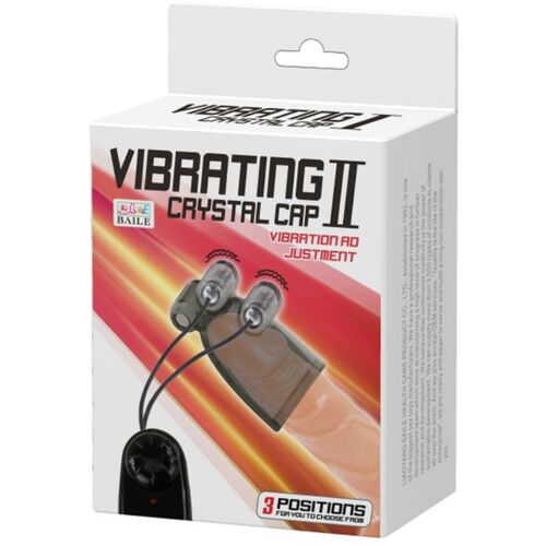 BAILE - FUNDA VIBRADORA VIBRATING CRYSTAL CAP II