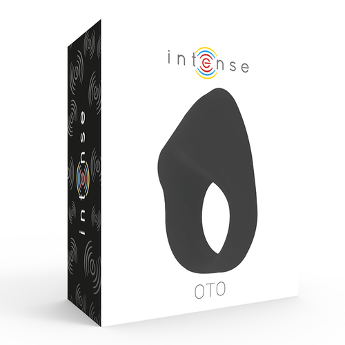 INTENSE - OTO ANILLO VIBRADOR RECARGABLE NEGRO