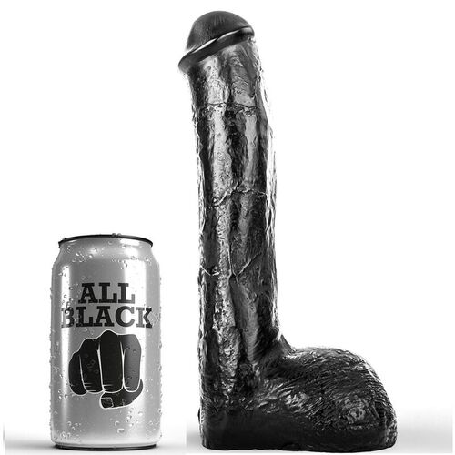 ALL BLACK - PENE REALSTICO ANAL 23 CM