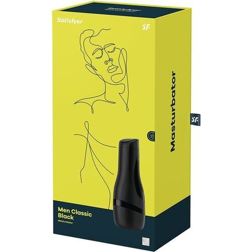 SATISFYER - MASTURBADOR MEN CLASSIC NEGRO