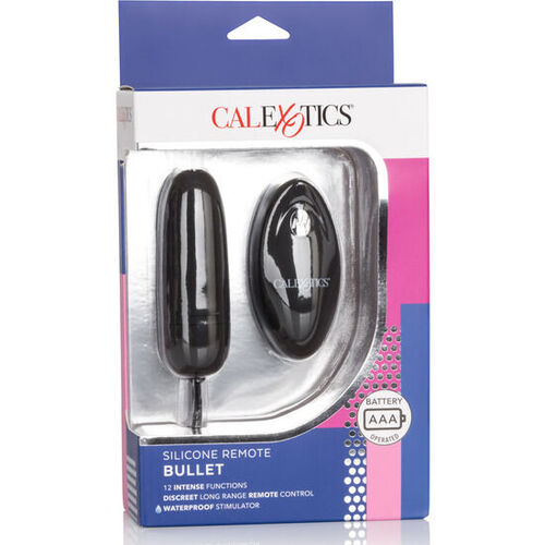 CALEXOTICS - HUEVO VIBRADOR DE SILICONA CON MANDO NEGRO