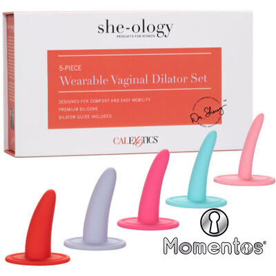 CALEXOTICS - KIT 5PC DILATADORES VAGINALES O ANALES MULTICOLOR