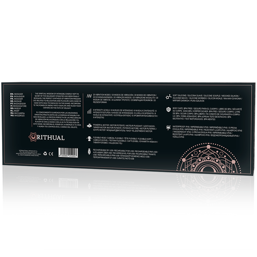 RITHUAL - AKASHA WAND RECARGABLE POTENTE 2.0 NEGRO