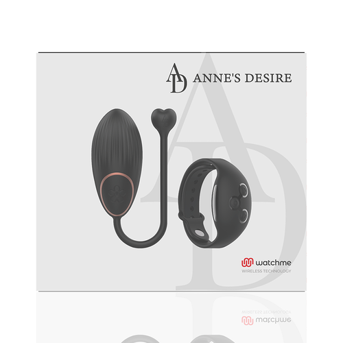 ANNE''S DESIRE - HUEVO CONTROL REMOTO TECNOLOGÍA WATCHME NEGRO