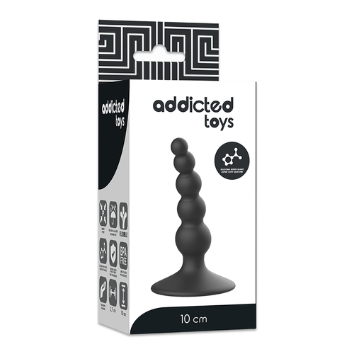 ADDICTED TOYS - ANAL SEXUAL PLUG 10 CM NEGRO