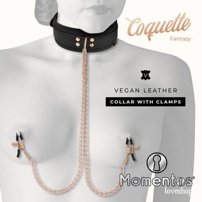 COQUETTE FANTASY COLLAR CON PINZAS PEZONES