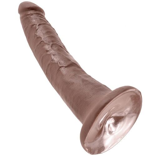 KING COCK - 7 PENE COLOR CHOCOLATE 17.8 CM