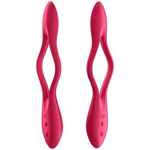 SATISFYER ELASTIC JOY MULTI VIBRADOR - ROJO