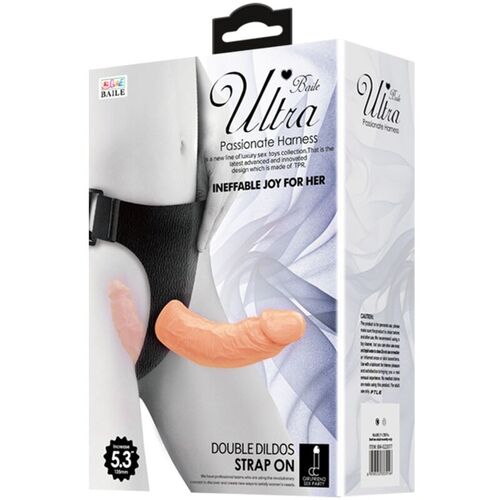 BAILE - ULTRA PASSIONATE HARNESS DILDOS DOBLES CON ARNÉS