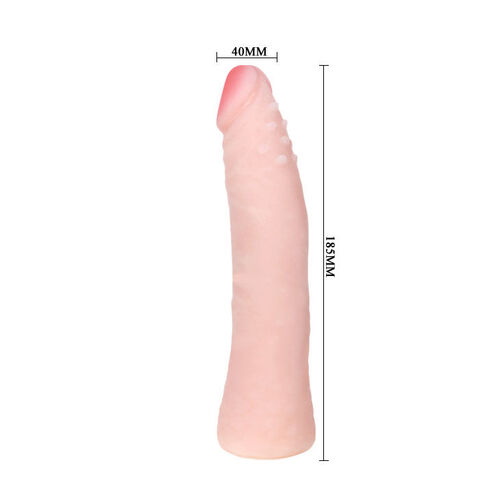 BAILE - DILDO SILICONA TACTO PIEL REALISTICO 19 CM COLOR CAJA ALEATORIO